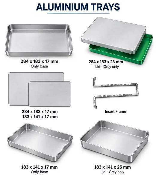 aluminium trays